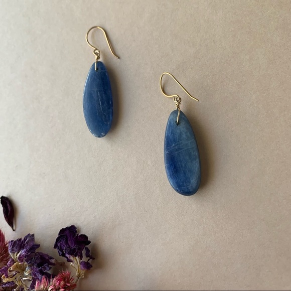 Genuine Kyanite Earrings - Picture 2 of 12